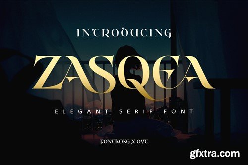 Zasqea - A Elegant Serif Font 38TV2BX