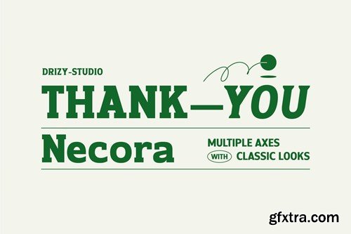 Necora – Multiple Axes Classic Font JPX3BC5