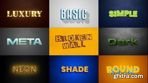 Videohive Text Effects 3D 53478344