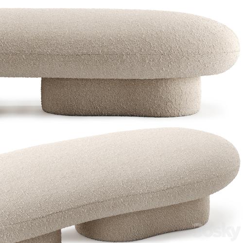 Jami Boucle Bench by Crate & Barrel