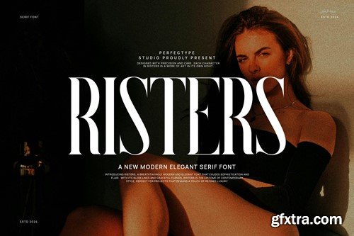 Risters Elegant Vintage Serif Font Typeface G5X3VAV