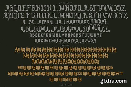 Mesho Victorian Typeface TFBCVNV