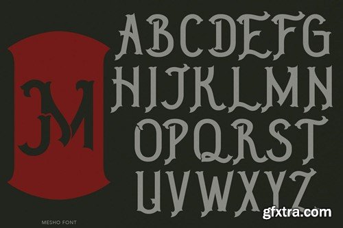 Mesho Victorian Typeface TFBCVNV