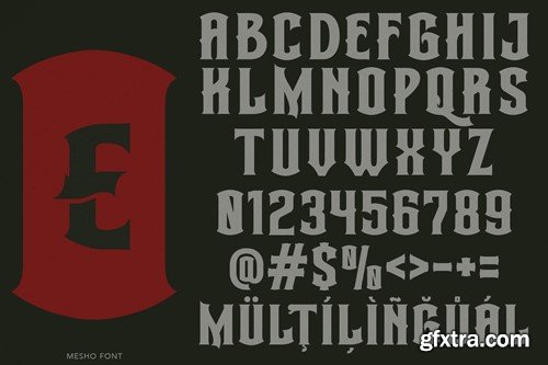 Mesho Victorian Typeface TFBCVNV