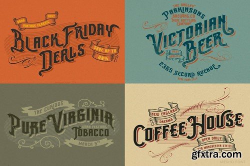 Mesho Victorian Typeface TFBCVNV