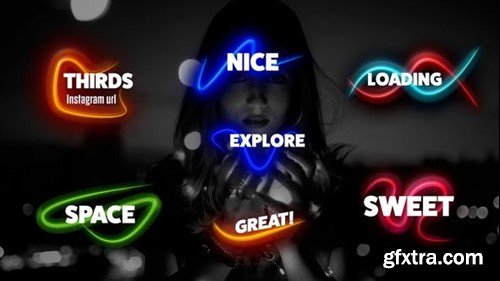 Videohive Shiny Lines Lower Thirds 53495539