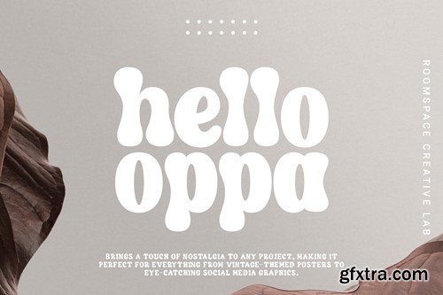 Hello Oppa - Groovy Vintage Font KYNZYAS