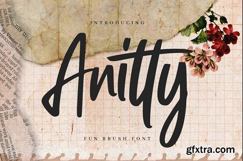 Anitty - Fun Brush Font MXG5RPY