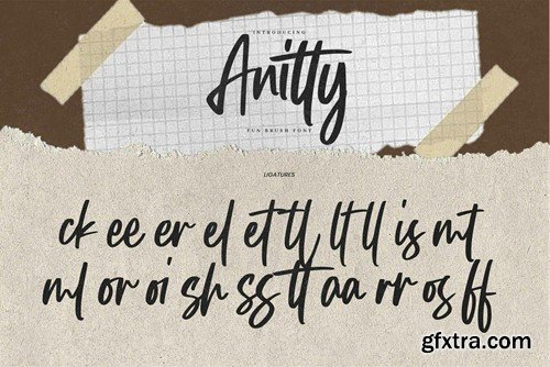 Anitty - Fun Brush Font MXG5RPY