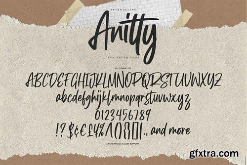 Anitty - Fun Brush Font MXG5RPY