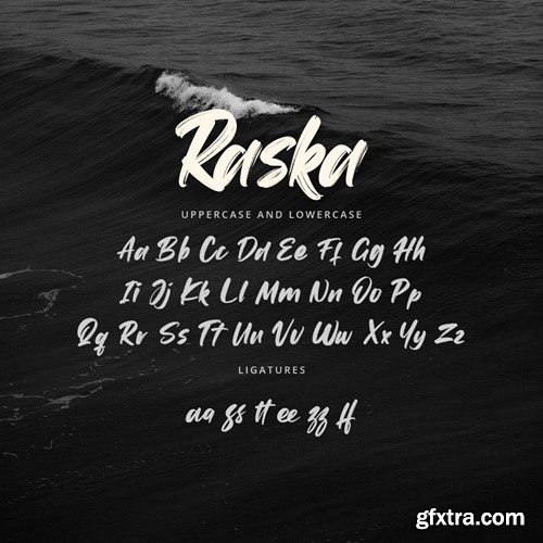 Raska - Brush Rough Font BS6P2Y7