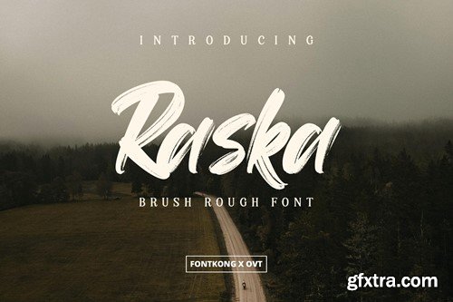 Raska - Brush Rough Font BS6P2Y7