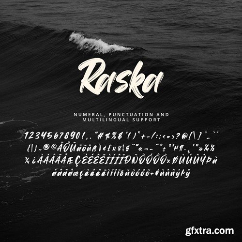 Raska - Brush Rough Font BS6P2Y7