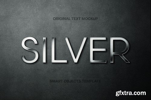 Silver Steel Text Effect 4BMPJ5H