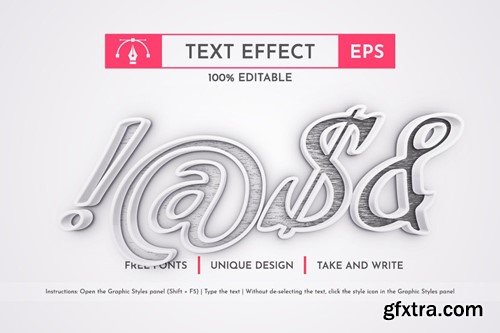 Scrub Editable Text Effect, Graphic Style PZ9TVAV