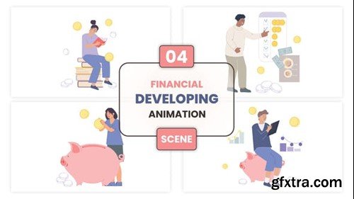 Videohive Financial Developing Animation Scene 53499273
