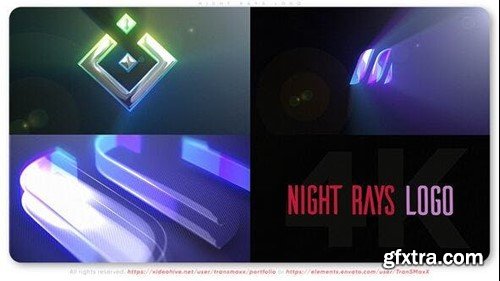 Videohive Night Rays Logo 53499369