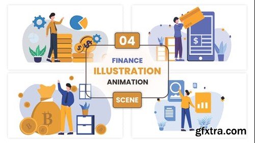 Videohive Finance Illustration Animation Scene 53499165