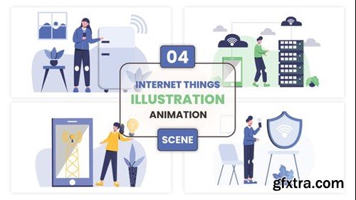 Videohive Internet Things Illustration Animation Scene 53499184