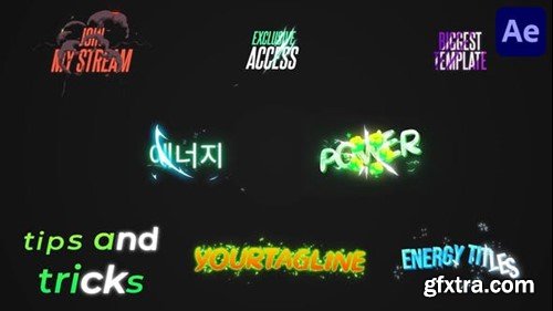 Videohive Energy Flash FX Titles for After Effects 53506493