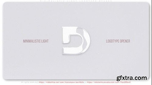 Videohive Minimalistic Light Logotype Opener 53506416