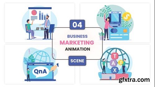 Videohive Business Marketing Character Animation Scene 53514929