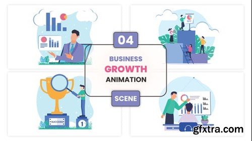 Videohive Business Growth Animation Scene 53514948