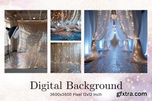 Wedding Light Studio Backdrop Overlays