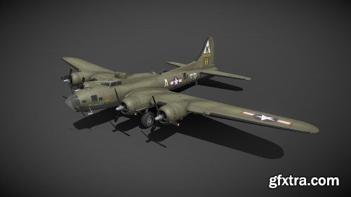 Boeing B-17 Flying Fortress 3d model
