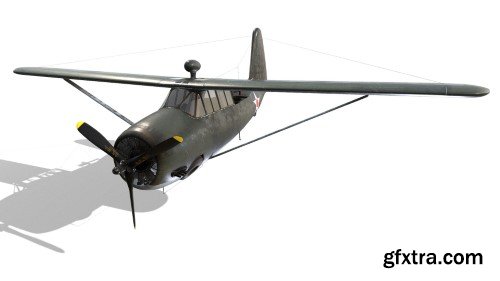 Curtiss 0-52 Owl : WW2 Plane / WWII Airplane  3d model