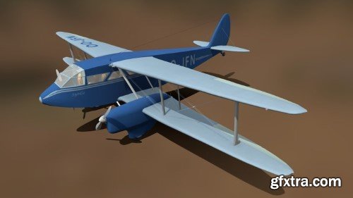 de Havilland DH.89 Dragon Rapide 3d model