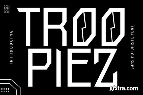 Troopiez Futuristic Font CCBLQD2