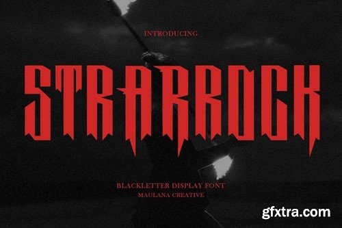 Strarrock Blackletter Display Font LC7W3UN