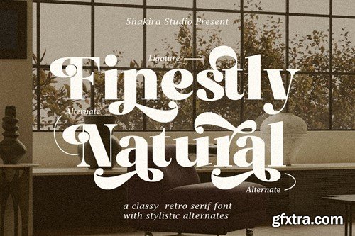 Finestly Natural - Retro Serif P6GZSQN