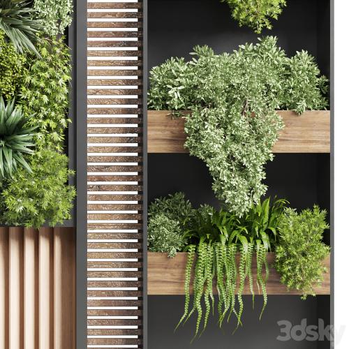 Vertical garden stand 15 - wall decor with shelves for the library and closet or showcase corona