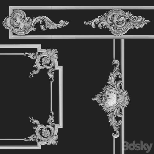 Plaster decorative frame 2