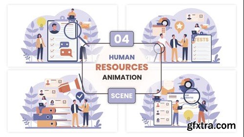 Videohive Human Resources Animation Scene 53532181