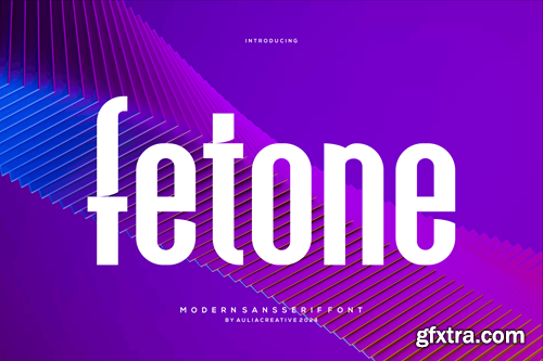 Fetone - Modern Sansserif Font NGYJW82