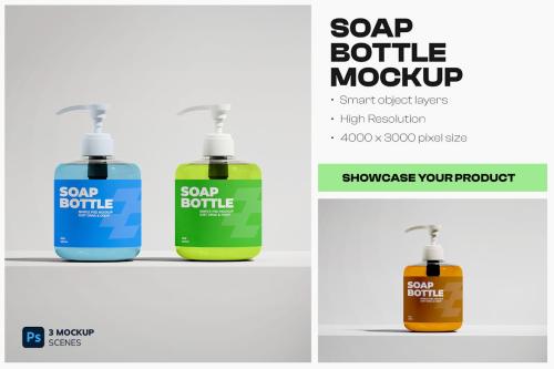 Soap Bottle Mockup