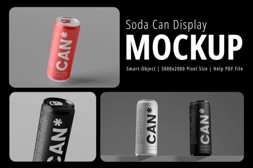 Soda Can Mockup