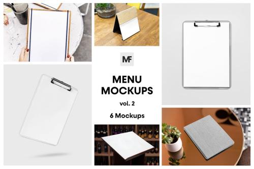 Menu Mockups vol.2 - Restaurant