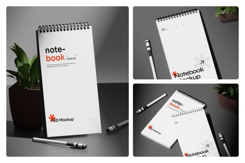 Clean Notebook Binder Mockup