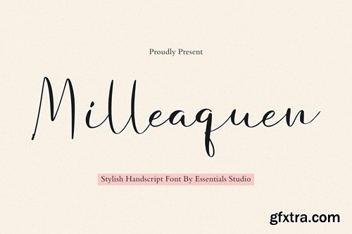 ES Milleaquen - Beautiful Handwritten Script Font FB23C6E