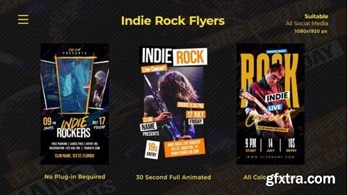 Videohive Indie Rock Flyers 53537200