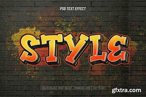 Style Text Effect with Graffiti Street Spray NXXAZC8