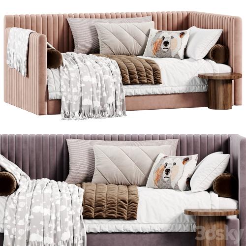 Corner bed Danny kids narrow panels by sensorsleep