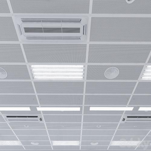 Armstrong ceiling system with a set of elements 2