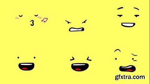 Videohive Cartoon Animated Face Pack 01 51771611