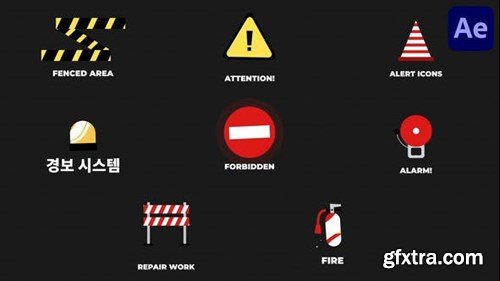 Videohive Attention Alert Icons And Titles for After Effects 53532540