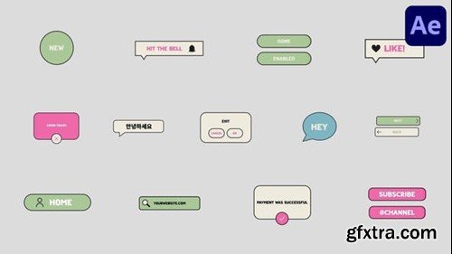 Videohive Gadget Interface Icons And Buttons for After Effects 53577819